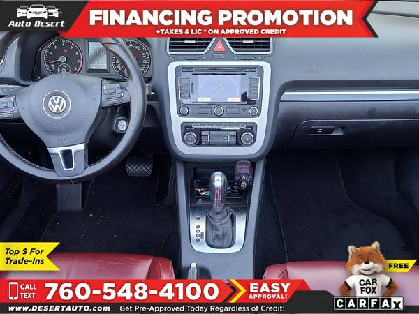 2012 Volkswagen EOS Lux Only $255/mo! Easy Financing! - cars &... for sale in Palm Desert , CA – photo 6