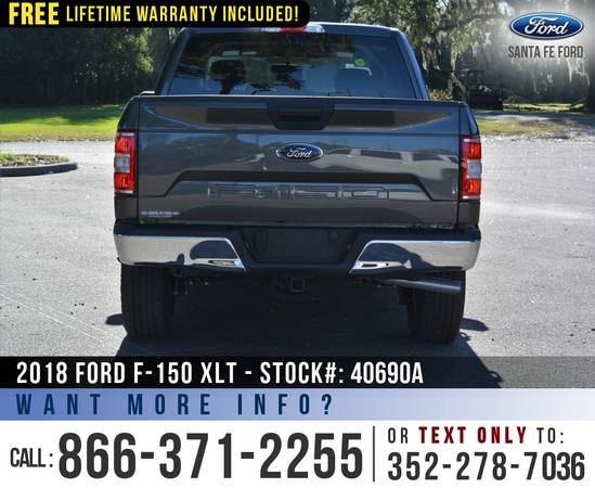 *** 2018 Ford F150 XLT 4WD *** SYNC - Brush Guard - Camera - cars &... for sale in Alachua, FL – photo 6