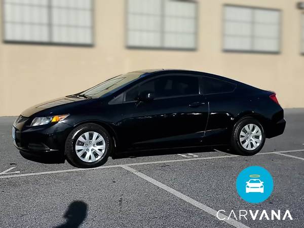 2012 Honda Civic LX Coupe 2D coupe Black - FINANCE ONLINE - cars &... for sale in Chesapeake , VA – photo 4