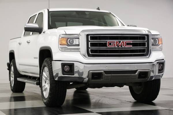 HEATED COOLED LEATHER White 2014 GMC Sierra 1500 SLT 4X4 4WD Crew for sale in Clinton, AR – photo 21
