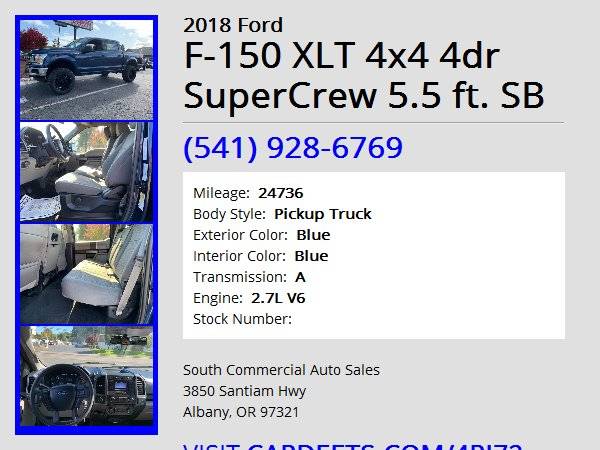 2018 Ford F-150 XLT 4x4 Shortbed for sale in Albany, OR – photo 11