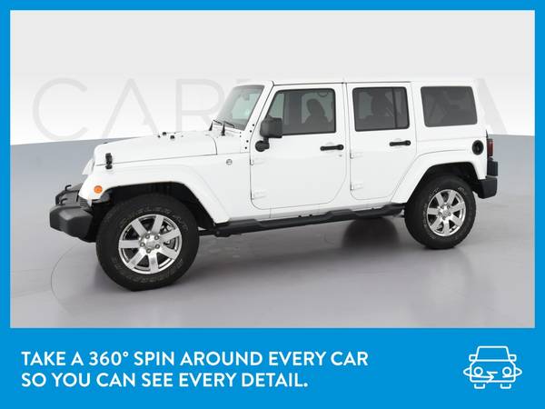 2016 Jeep Wrangler Unlimited Sahara Sport Utility 4D suv White for sale in Macon, GA – photo 3