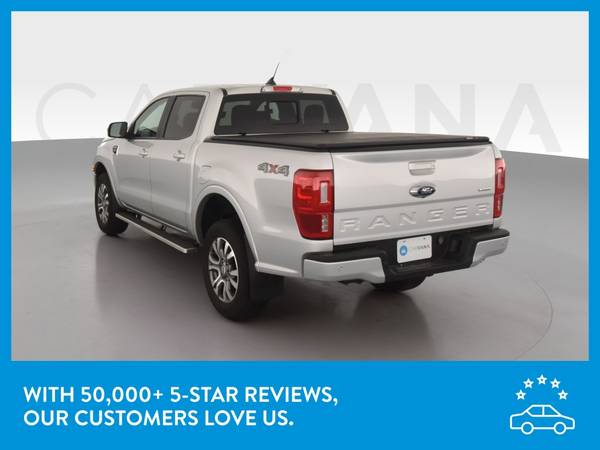 2019 Ford Ranger SuperCrew Lariat Pickup 4D 5 ft pickup Silver for sale in Manhattan Beach, CA – photo 6
