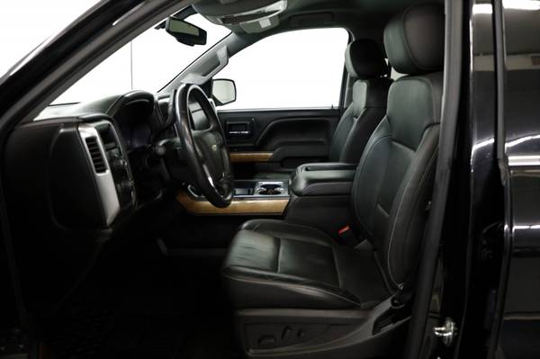 SPORTY Black SILVERADO 2015 Chevrolet 1500 LTZ 4X4 4WD Crew Cab for sale in clinton, OK – photo 4
