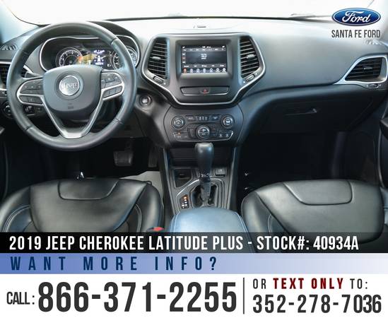 2019 Jeep Cherokee Latitude Plus SiriusXM - Cruise - Leather for sale in Alachua, FL – photo 14