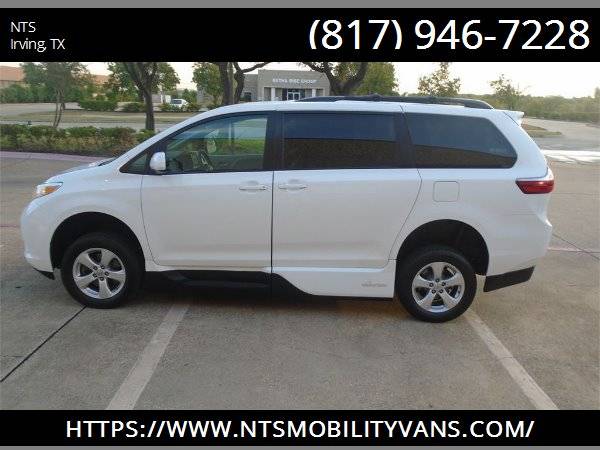 2017 TOYOTA SIENNA MOBILITY HANDICAPPED WHEELCHAIR POWER RAMP VAN for sale in irving, TX – photo 6