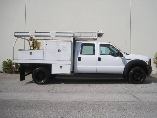 Ford F-450 F450 Crew Cab Contractors Utility Flatbed Service Truck for sale in Long Beach, CA – photo 7