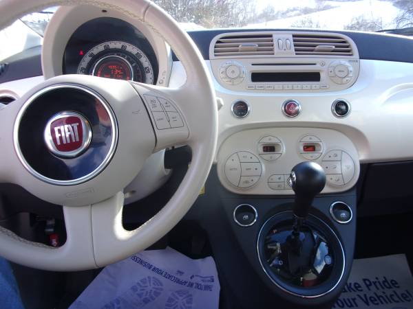 2013 Fiat 500 Lounge Convertible 46,000 Miles - cars & trucks - by... for sale in Kittanning, PA – photo 10
