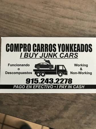 cash for cars/compro carros for sale in El Paso, TX
