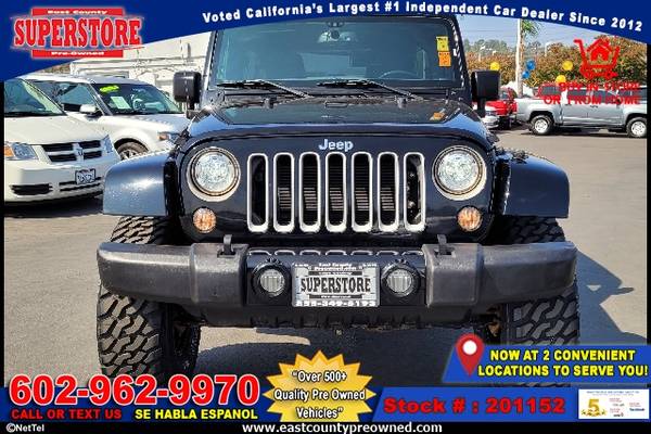 2018 JEEP WRANGLER JK UNLIMITED SAHARA - cars & trucks - by dealer -... for sale in EL CAJON, AZ – photo 2