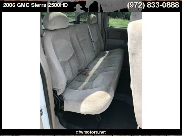 2006 GMC Sierra 2500HD 4WD SLE1 Ext Cab 143.5" WB for sale in Lewisville, TX – photo 23