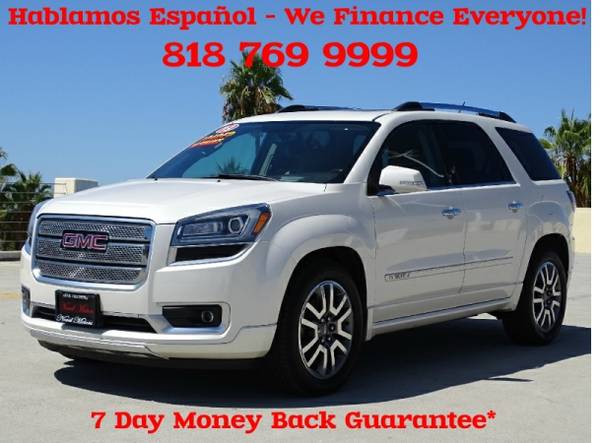 2013 GMC Acadia Denali Pearl White, Dual Sun Roof, Heated/Cooled... for sale in North Hollywood, CA – photo 3