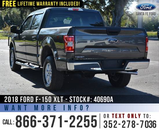 *** 2018 Ford F150 XLT 4WD *** SYNC - Brush Guard - Camera - cars &... for sale in Alachua, FL – photo 5