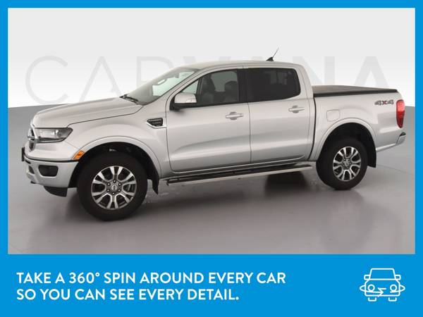 2019 Ford Ranger SuperCrew Lariat Pickup 4D 5 ft pickup Silver for sale in Manhattan Beach, CA – photo 3
