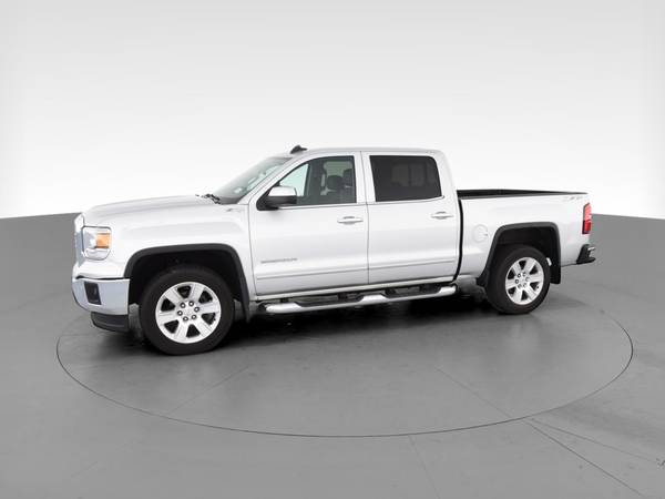 2015 GMC Sierra 1500 Crew Cab SLT Pickup 4D 5 3/4 ft pickup Silver -... for sale in Indianapolis, IN – photo 4