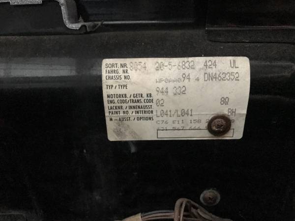 1983 Porsche 944 Black for fix up or parts for sale in North Manchester, IN – photo 17