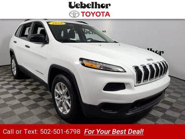 2016 Jeep Cherokee Sport suv Bright White Clearcoat for sale in Jasper, KY
