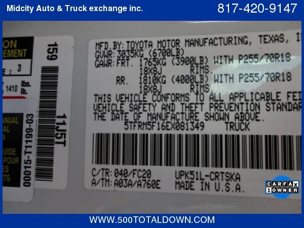 2014 Toyota Tundra 2WD Truck Double Cab 4.6L V8 500TOTALDOWN.COM... for sale in Haltom City, TX – photo 12