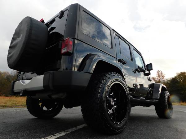 LIFTED 14 JEEP WRANGLER SAHARA 6 SPEED MANUAL 3.6L 4X4 20X12 NEW... for sale in KERNERSVILLE, NC – photo 5