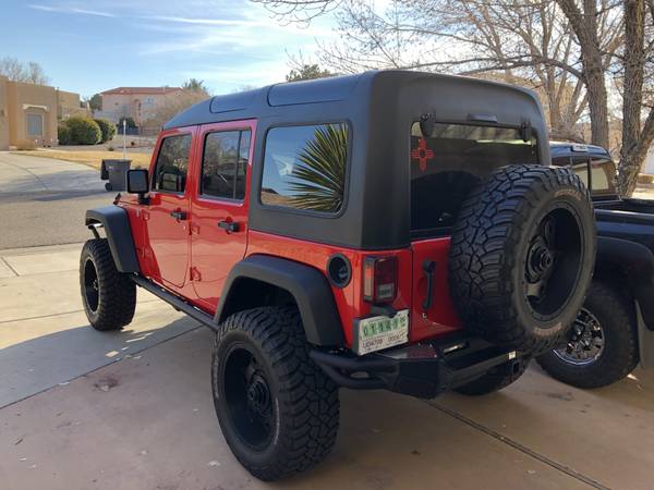 2016 Jeep Wrangler Rubicon Unlimited (49,000k miles/RED) - cars &... for sale in Albuquerque, NM – photo 3