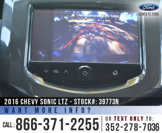 *** 2016 Chevy Sonic LTZ *** Camera - Cruise - BELOW $12K! for sale in Alachua, FL – photo 15
