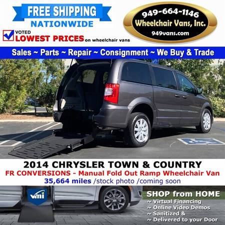 2014 Chrysler Town & Country Touring Wheelchair Van FR Conversions for sale in Laguna Hills, CA