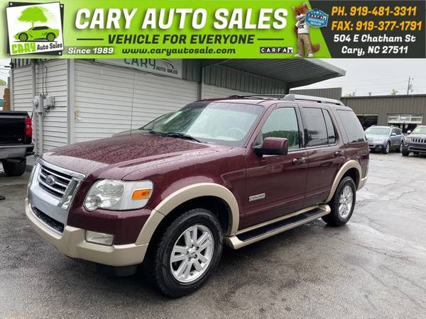 2007 FORD EXPLORER EDDIE BAUER 4WD, 3rd row seats! for sale in Cary, NC
