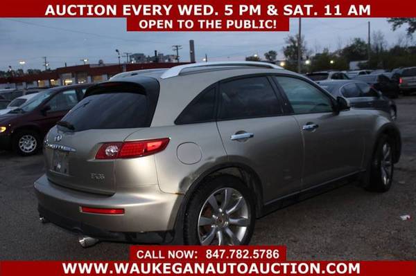 2004 *INFINITI* *FX35* AWD 3.5L V6 LEATHER ALLOY GOOD TIRES CD 225953 for sale in WAUKEGAN, WI – photo 3
