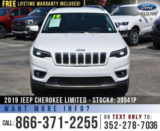 *** 2019 Jeep Cherokee Limited *** Touchscreen - Bluetooth - Homelink for sale in Alachua, FL – photo 2