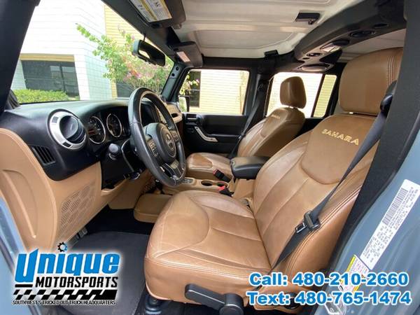2014 JEEP WRANGLER UNLIMITED SAHARA 4WD HARDTOP UNIQUE TRUCKS - cars for sale in Tempe, NM – photo 13