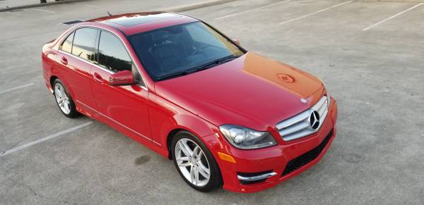 2013 MERCEDES-BENZ C250 RED for sale in Houston, TX – photo 12