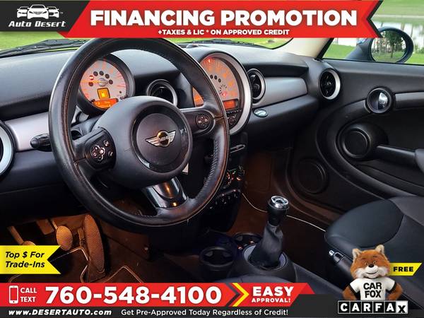 2012 Mini *Cooper* *Hardtop* Only $127/mo! Easy Financing! - cars &... for sale in Palm Desert , CA – photo 5