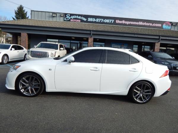 CLEAN CARFAX 1 OWNER 2014 Lexus IS 250 AWD F-Sport RARE WHITE/RED for sale in Auburn, WA – photo 5