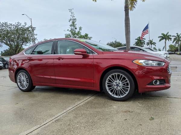 2016 Ford Fusion Ruby Red Metallic Tinted Clearcoat - cars & trucks... for sale in Naples, FL – photo 9