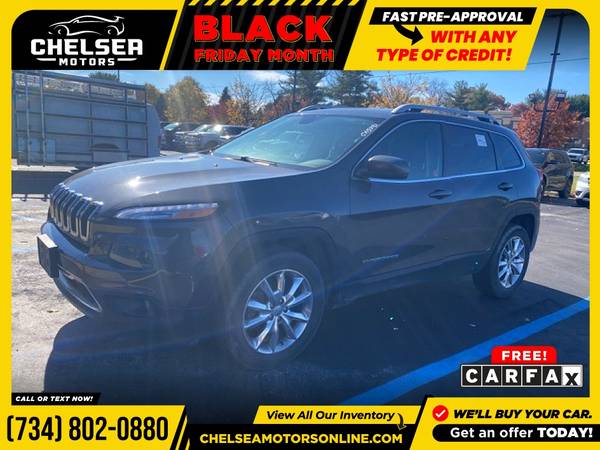 $239/mo - 2015 Jeep *Cherokee* *Limited* - Easy Financing! - cars &... for sale in Chelsea, MI – photo 4