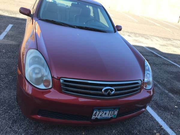 2006 infinity G35x Red AWD,Clean Title for sale in Saint Paul, MN – photo 2