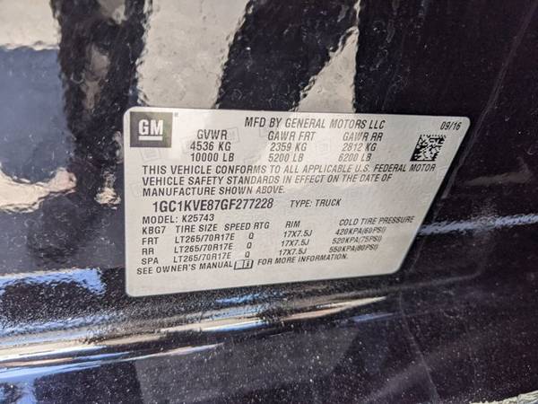 2016 Chevrolet Silverado 2500HD LT 4x4 4WD Four Wheel SKU: GF277228 for sale in Las Vegas, NV – photo 24