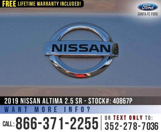 2019 NISSAN ALTIMA 2 5 SR Sirius, Leather, Bluetooth - cars for sale in Alachua, FL – photo 19