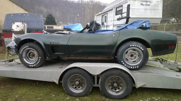 1974 CORVETTE CONVERTIBLE PROJECT CAR---$8000. - cars & trucks - by... for sale in Moundsville, PA – photo 3