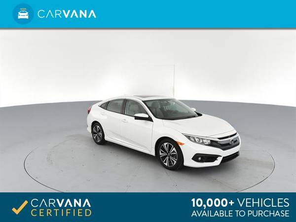 2017 Honda Civic EX-L w/Navigation Sedan 4D sedan White - FINANCE for sale in Indianapolis, IN – photo 9
