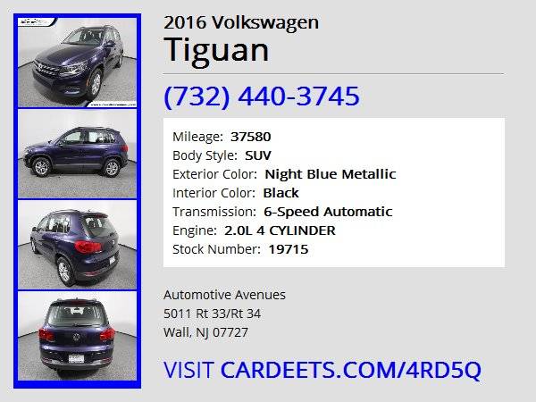 2016 Volkswagen Tiguan, Night Blue Metallic for sale in Wall, NJ – photo 22