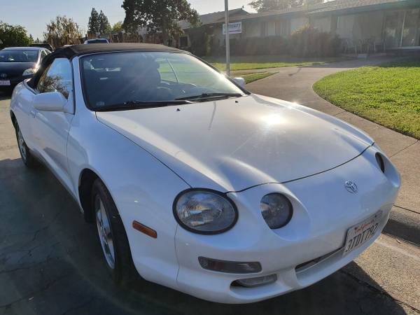 1997 TOYOYA CELICA GT MANUAL CONVERTABLE WHITE VERY CLEAN - cars &... for sale in Sacramento , CA – photo 2
