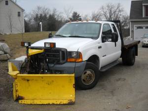 2000 Ford F350 SuperDuty Lift Dump Truck WITH V-PLOW for sale in POTSDAM, NY – photo 2