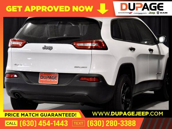 196/mo - 2017 Jeep Cherokee Sport - - by dealer for sale in Glendale Heights, IL – photo 2