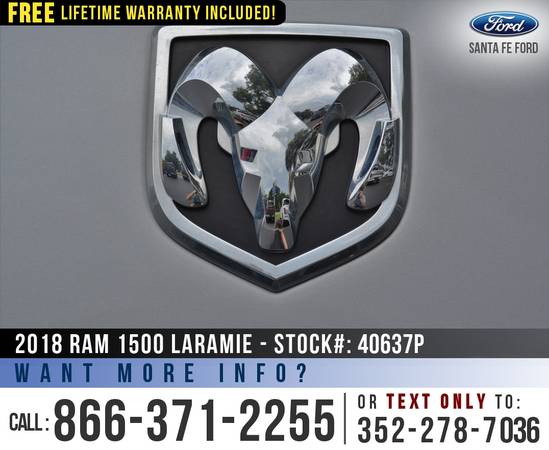 2018 Ram 1500 Laramie 4WD *** Leather Seats, Bluetooth, SiriusXM ***... for sale in Alachua, AL – photo 19