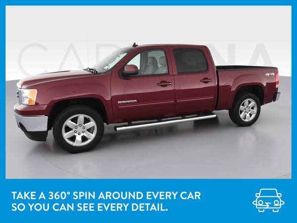 2013 GMC Sierra 1500 Crew Cab SLT Pickup 4D 5 3/4 ft pickup Red for sale in Rochester , NY – photo 3