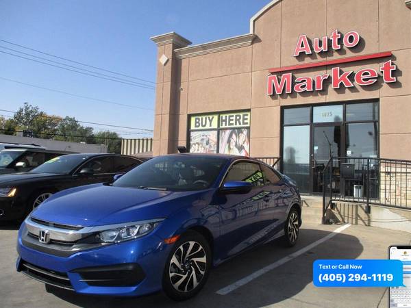 2016 Honda Civic LX 2dr Coupe 6M 0 Down WAC/Your Trade - cars & for sale in Oklahoma City, OK – photo 2