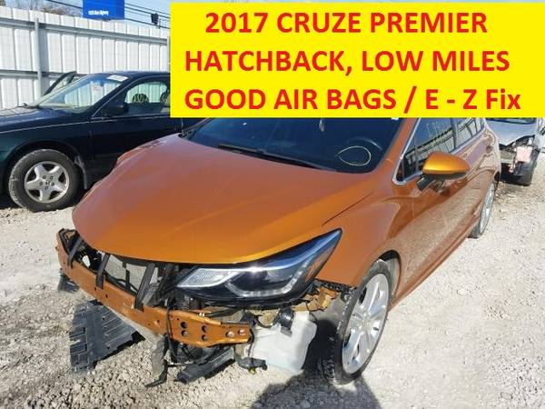 2017 Chevy Cruze RS Premier Hatchback LOW MILE E - Z Fix Rebuildable for sale in Fenelton, PA – photo 2