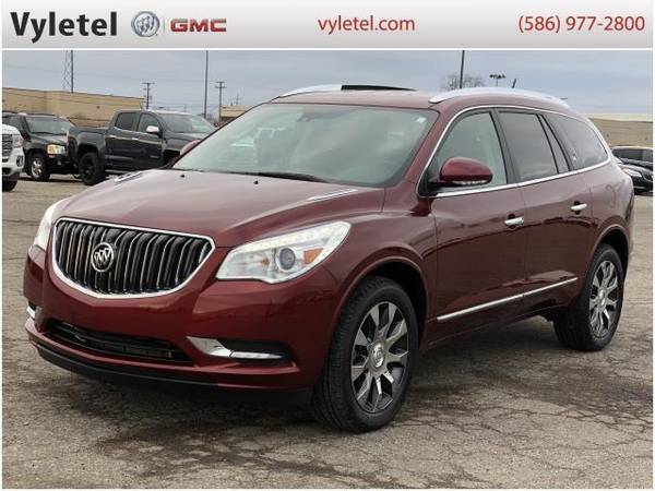 2017 Buick Enclave SUV FWD 4dr Leather - Buick Crimson Red - cars &... for sale in Sterling Heights, MI – photo 5