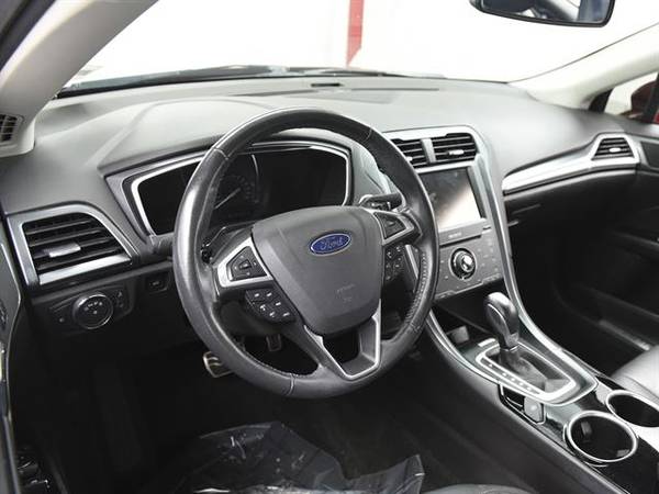 2014 Ford Fusion Titanium Sedan 4D sedan Red - FINANCE ONLINE for sale in Atlanta, CA – photo 2